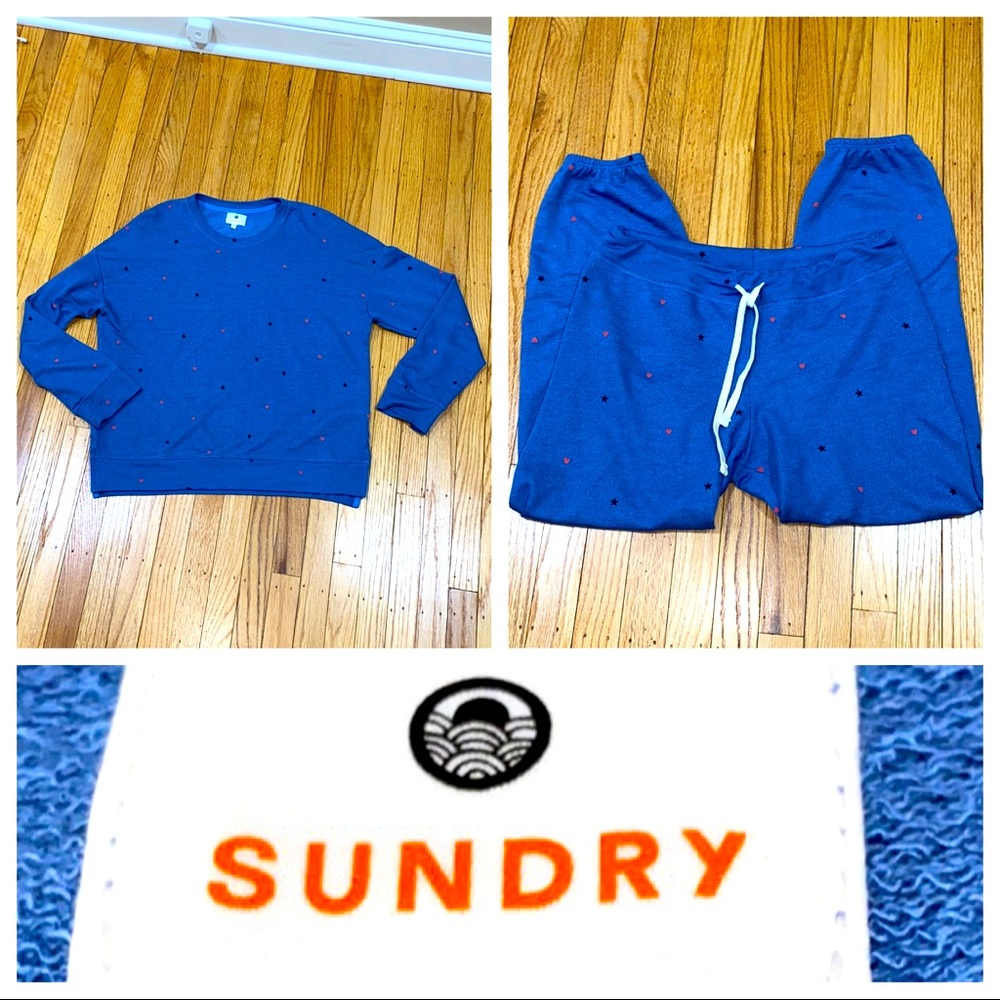 Sundry Blue Star Sweat Set